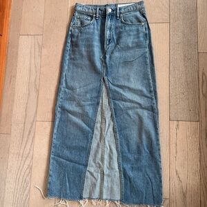 Rag & Bone Light Blue Denim maxi Skirt